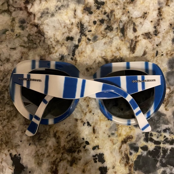 Dolce & Gabana Blue and White Sunglasses - Picture 2 of 4